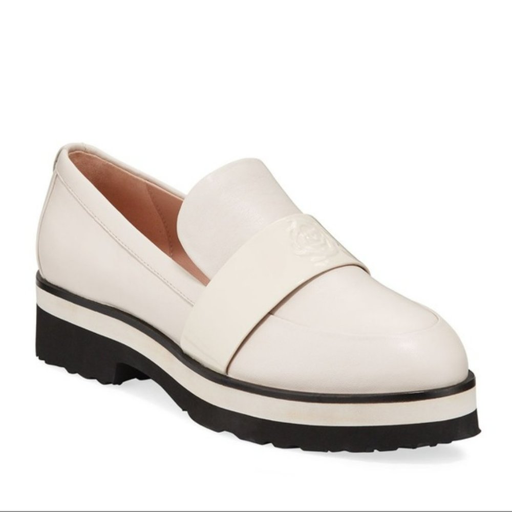 NEW Taryn Rose Collection Violetta Lug-Sole Loafers sz 8.5